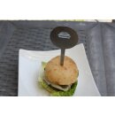 4 Edelstahl Burger Spieße Fingerfood Gemüse Spieße Fleisch wiederverwendbar