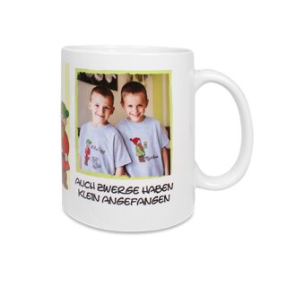 Tasse mit Logo, Namen, bedruckte Werbetasse, Tassendruck, individuelle Fototasse