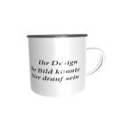 Tasse mit Logo, Emaille Tasse, bedruckte Emailletasse,...